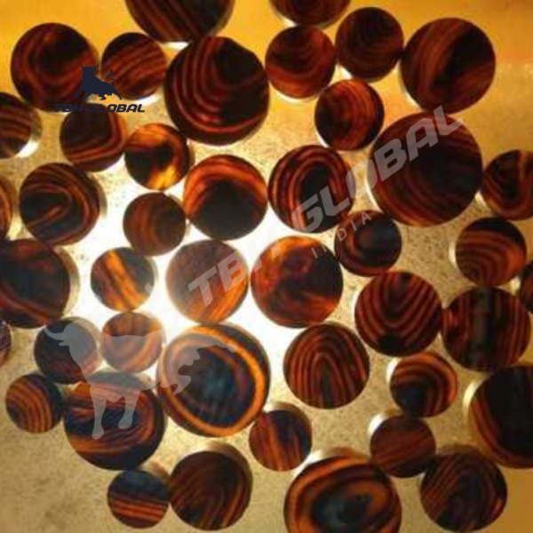 Buffalo Horn Button Blank Color
