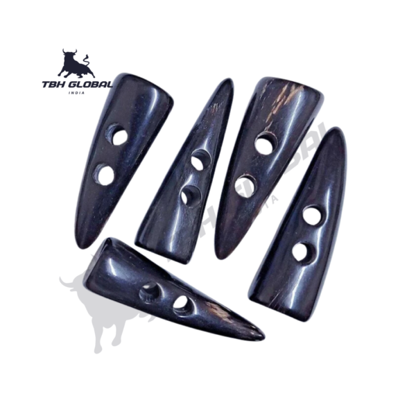 Natural Buffalo Horn Toggle Black