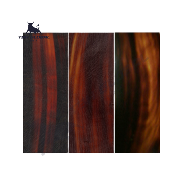 Natural Horn Plate Dark Brown