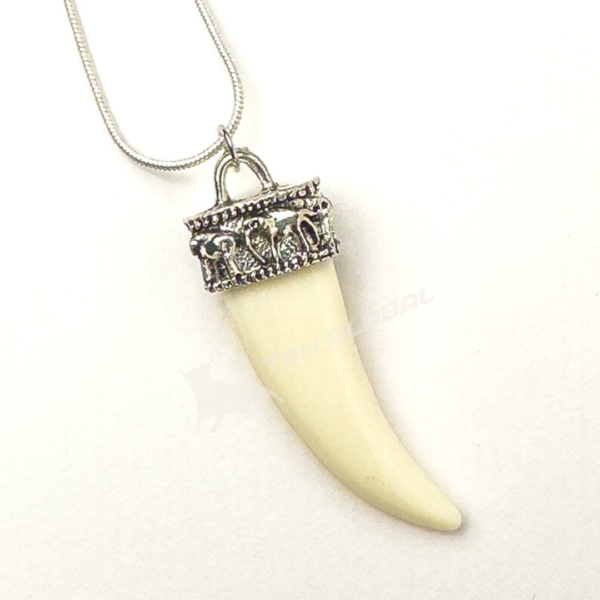 Natural Buffalo Bone Necklace - Image 2